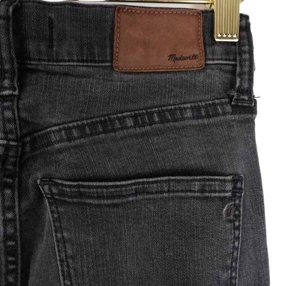 Madewell Jeans Womens 25 Blxck Wash 9" High Riser Skinny - Skinny Stretch - Picture 4 of 10